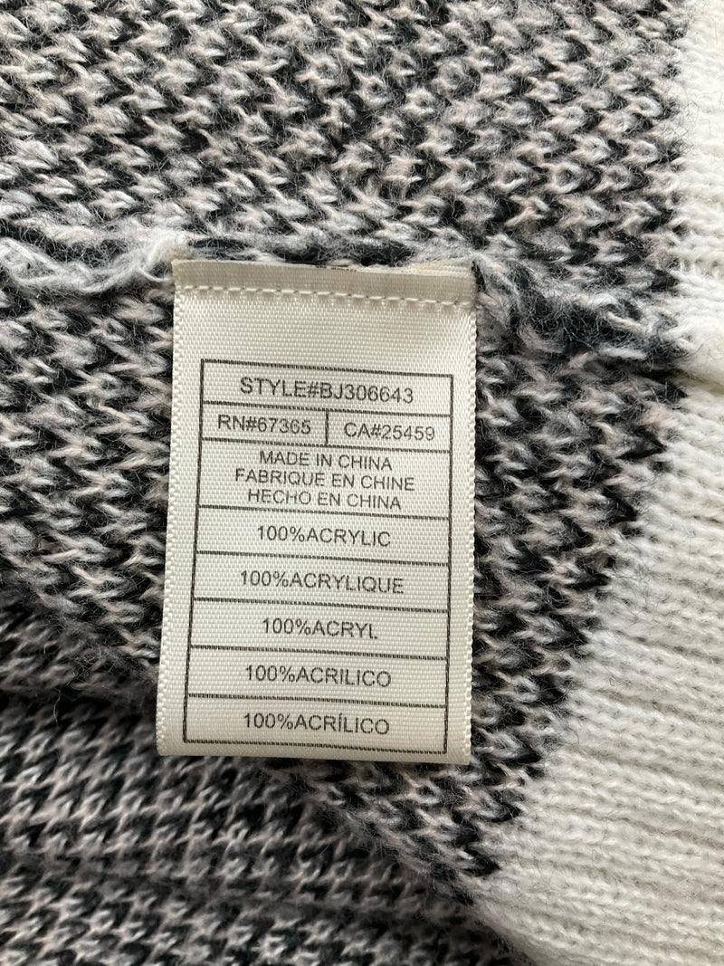 BB Dakota Cream/Black/Pink Animal Pre-Owned Ladies Shrug - Size XS