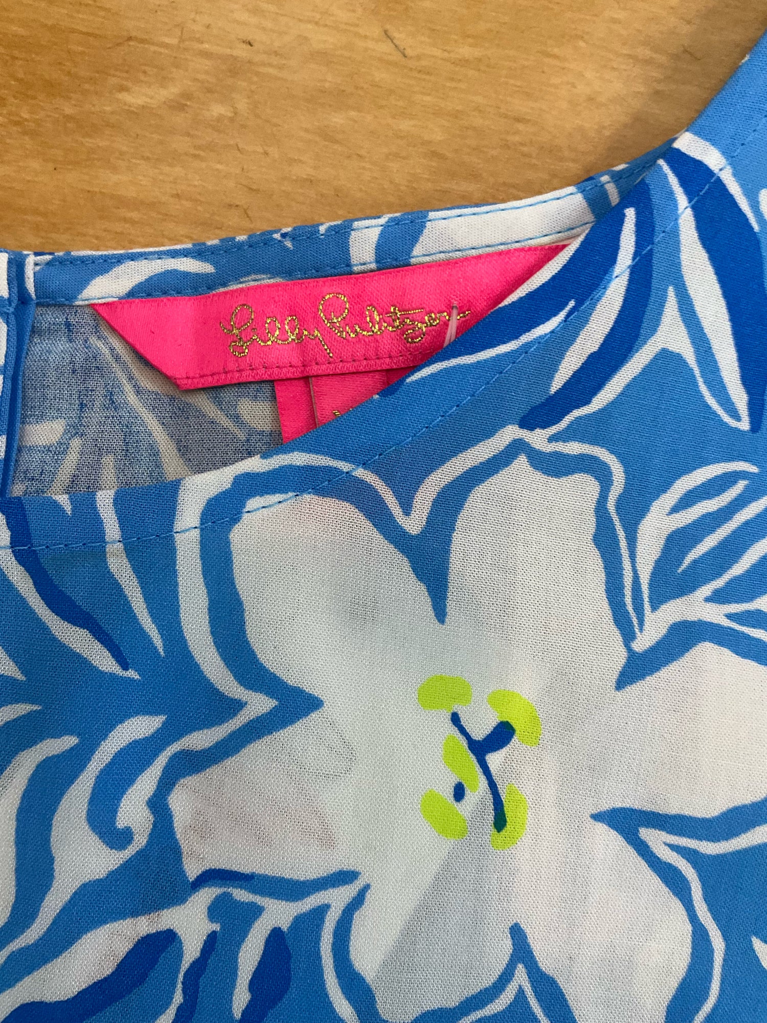 Lilly Pulitzer Elsa Sleeveless Top Downstairs Floral Print XL