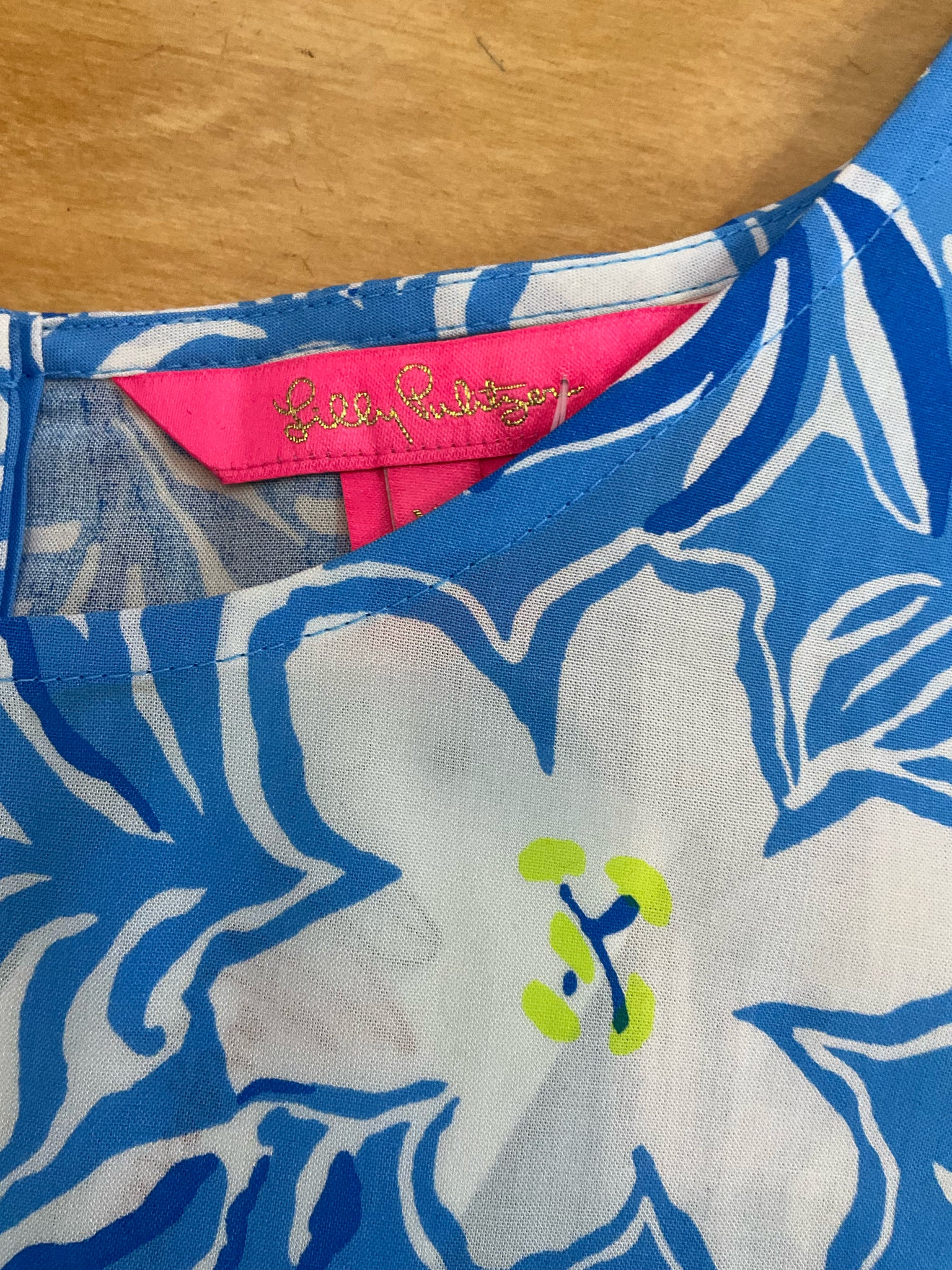 Lilly Pulitzer Elsa Sleeveless Top Downstairs Floral Print XL