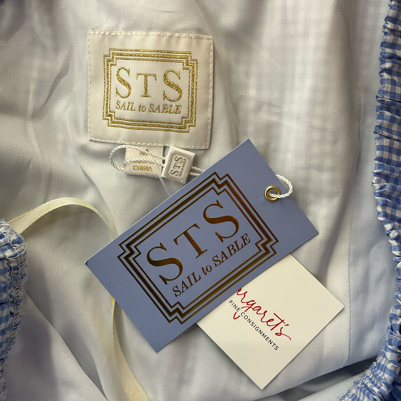 Sail to Sable White/Blue Checkered Pre-Owned Ladies New With Tags Dress - Size Medium - Margaret’s Fine Consignment