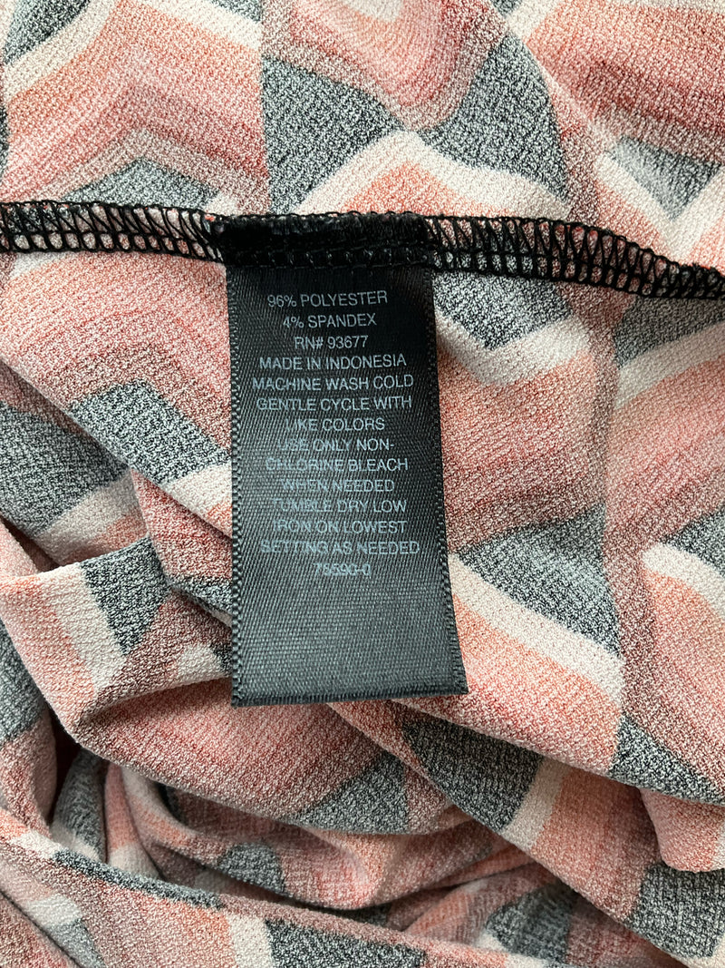 Worth Orange Print Pre-Owned Ladies Top - Size Medium