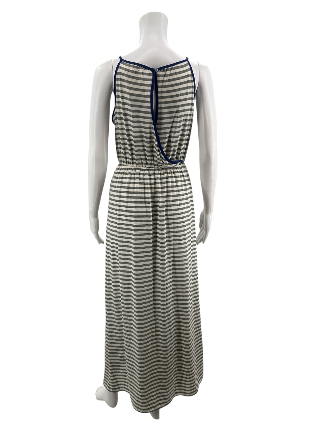 THML White/Gray/Blue Stripe Pre-Owned Ladies New With Tags Dress - Size Small