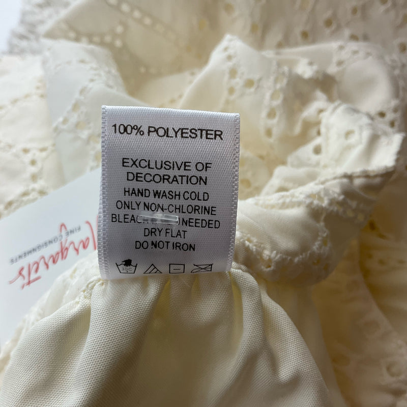 This & That Off White Eyelet Pre-Owned Ladies Dress - Size Large - Margaret’s Fine Consignment