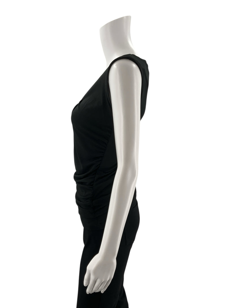 New York & Co Black Solid Pre-Owned Ladies Top - Size XS