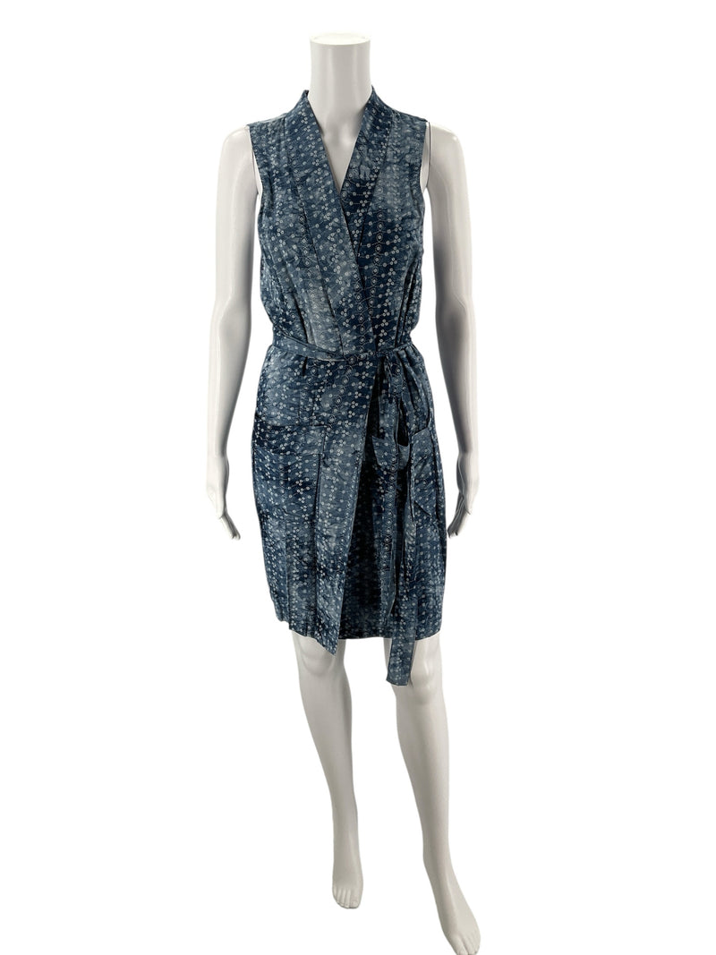 bcbg Blue Print Pre-Owned Ladies New With Tags Dress - Size Small