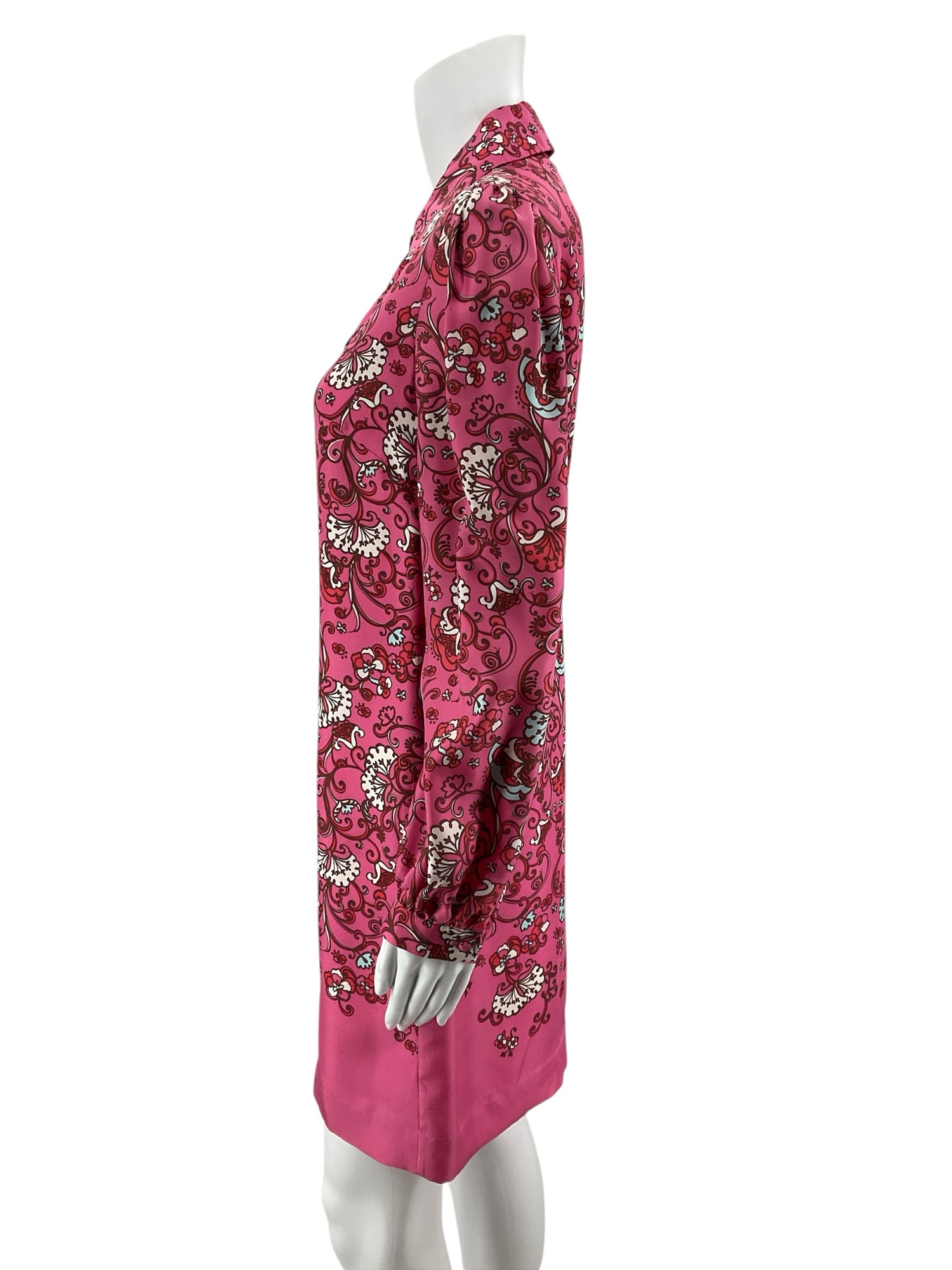Lilly Pulitzer Tuni 100% Silk Tunic Dress Tons of Fun Print Size Small