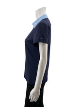 J. McLaughlin navy/blue Short Sleeve Jamey Polo Catalina Cloth Top Navy Blue Size Small - Size S