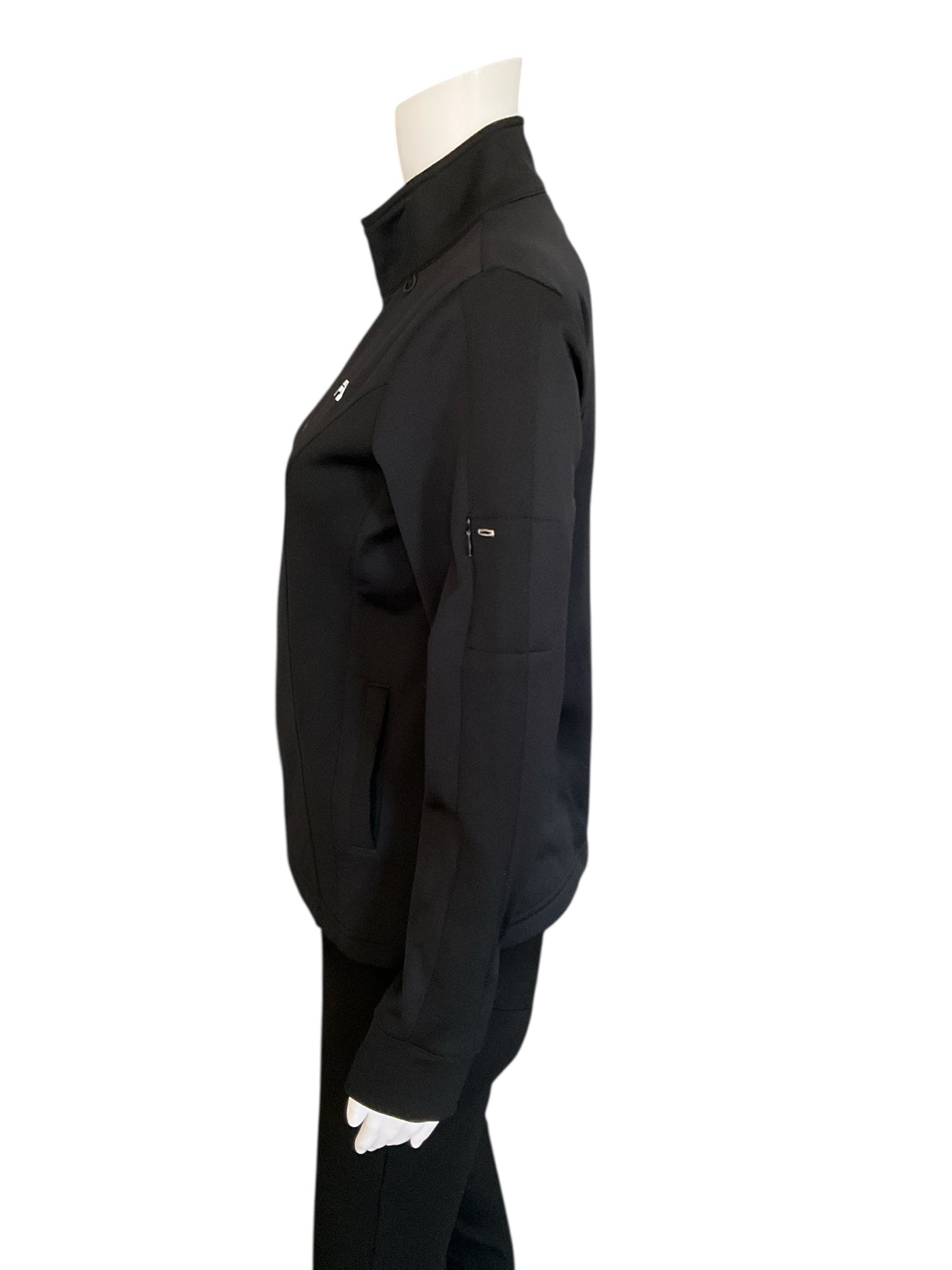 Fila Black Logo Pre-Owned Ladies Jacket - Size Medium - Margaret’s Fine Consignment