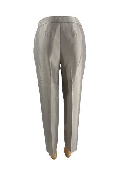 Talbots Gray Tapered Silk Pants – Size 6, Excellent Condition - Margaret’s Fine Consignment