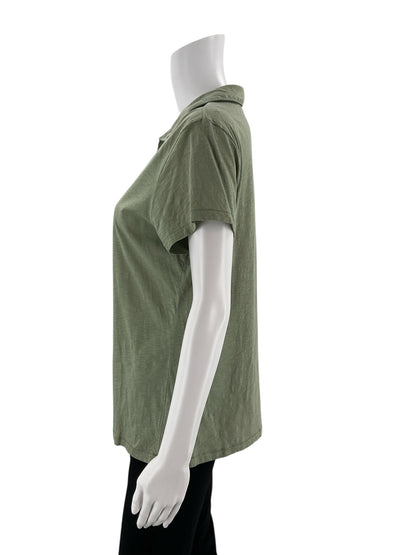 Cynthia Rowley Olive Solid Pre-Owned Ladies Top - Size Large - Margaret’s Fine Consignment