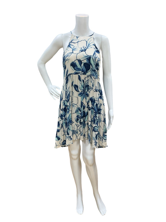 lush Size M cream/blue Floral Dress