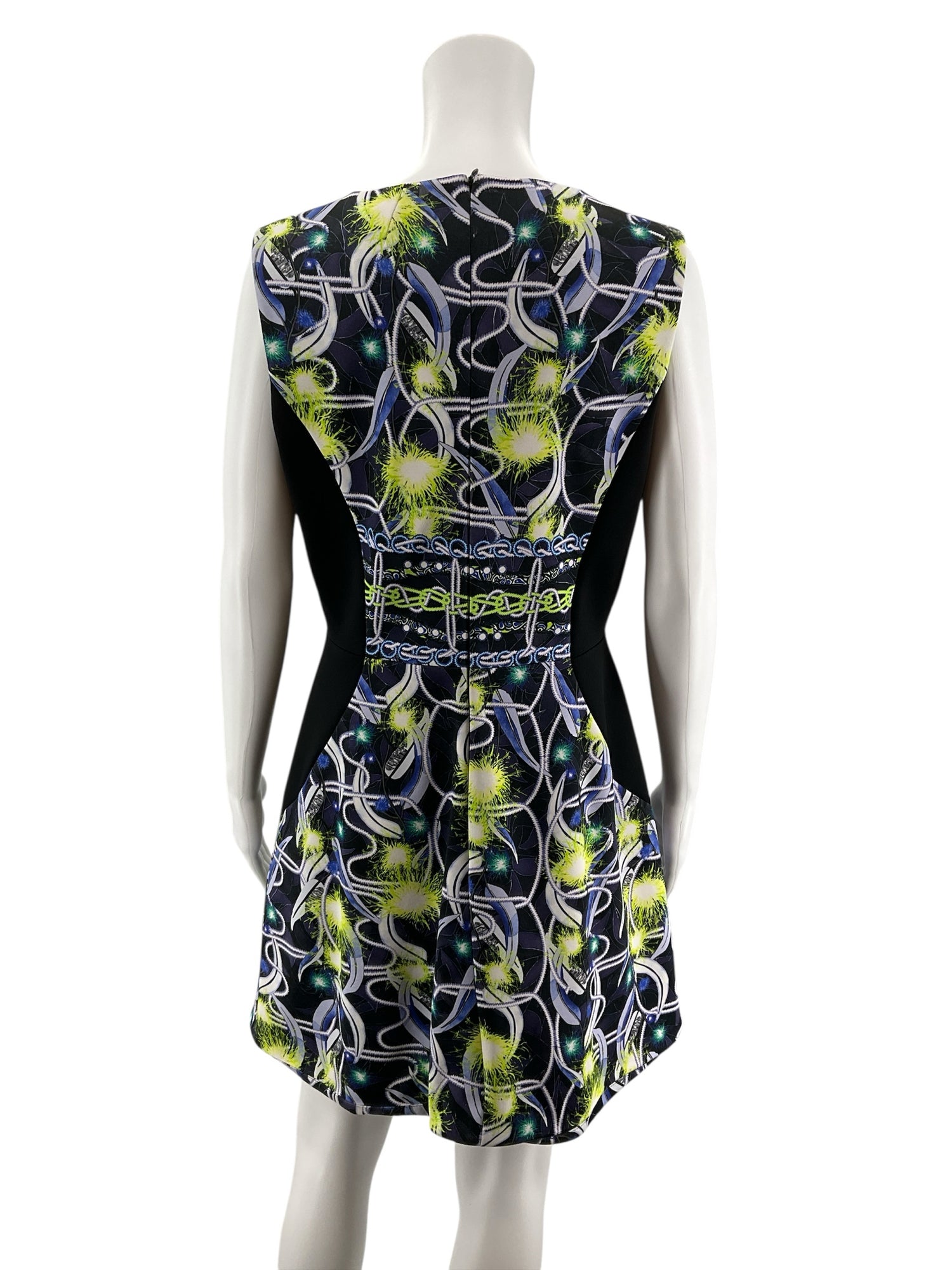 Peter Pilotto Pallas Chain Print Jacquard Dress UK 14 US 10