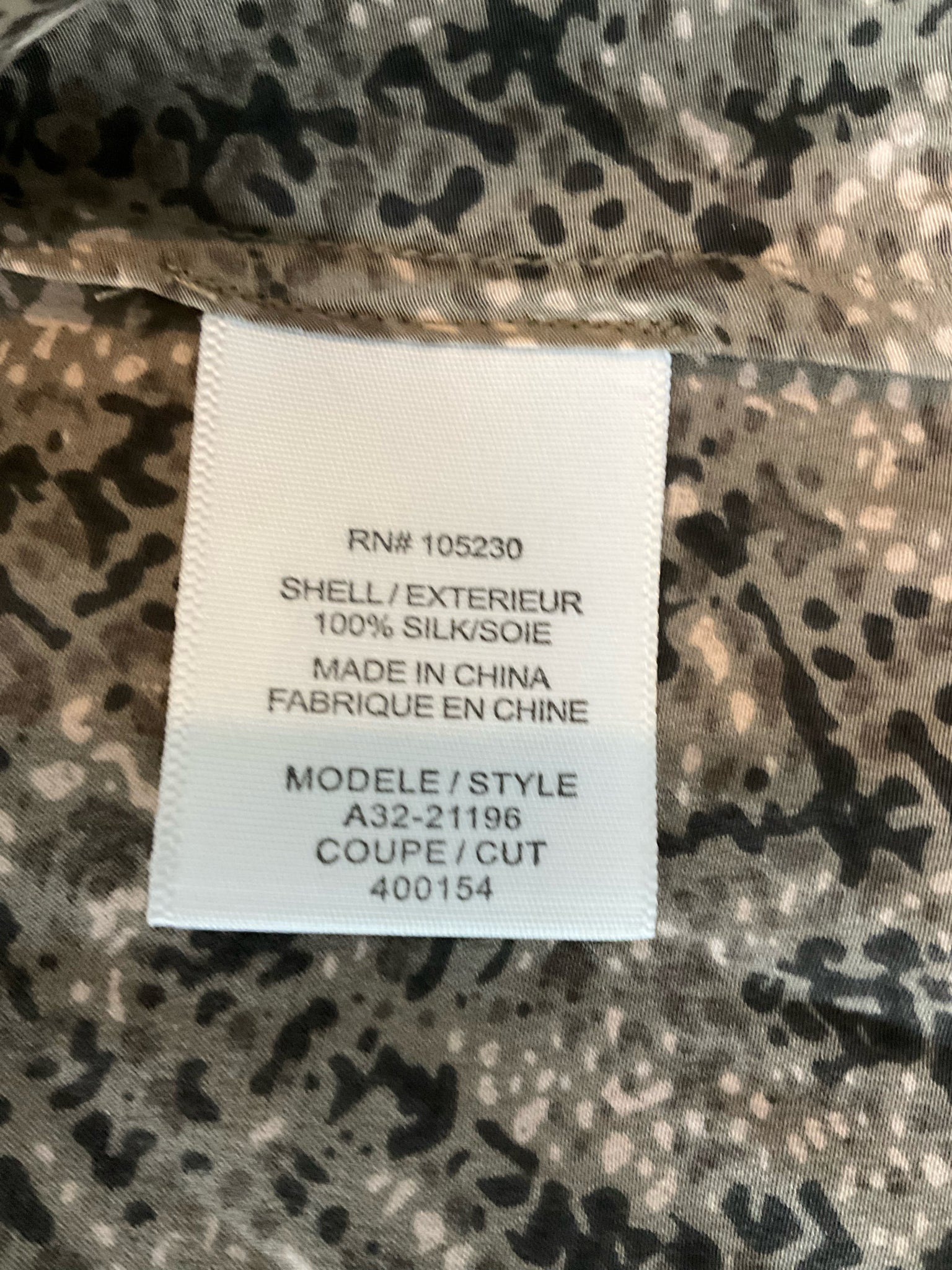 Joie Alicia 100% Silk Snake Print Racerback Tank Top Size Small