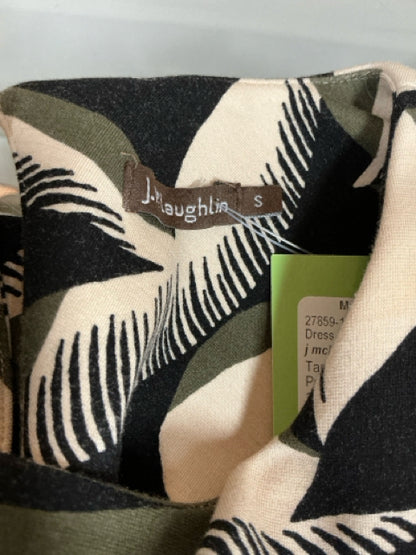 j mclaughlin Size S Tan/olive Leaves Pre-Owned Ladies Dress