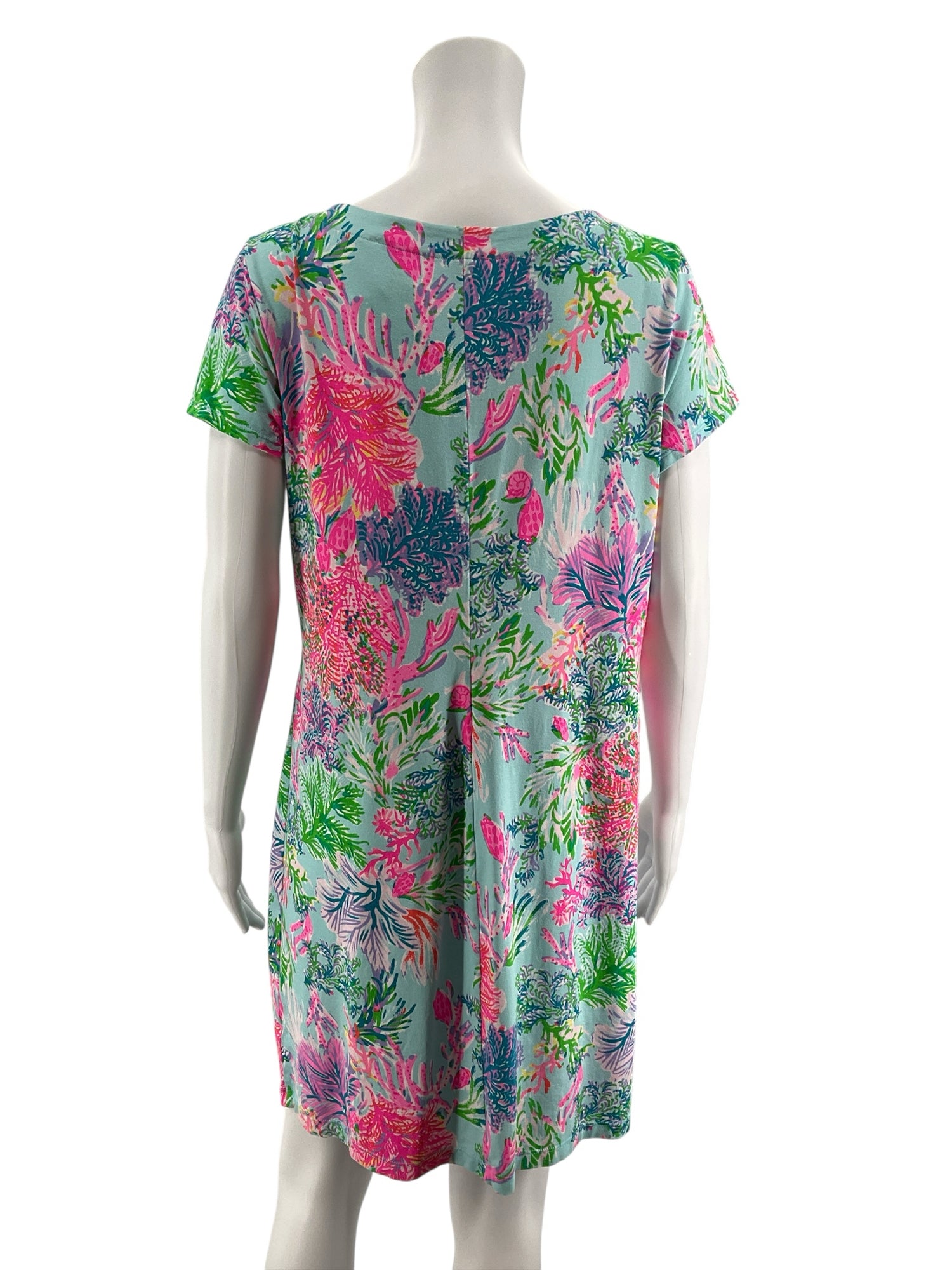 Lilly Pulitzer Sea Breeze Tunic Dress Sea Soiree Floral Size Large