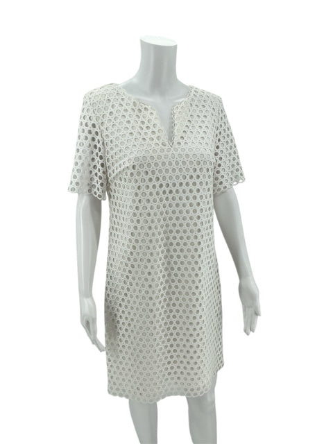 Trina Turk White Crochet Dress Size 6