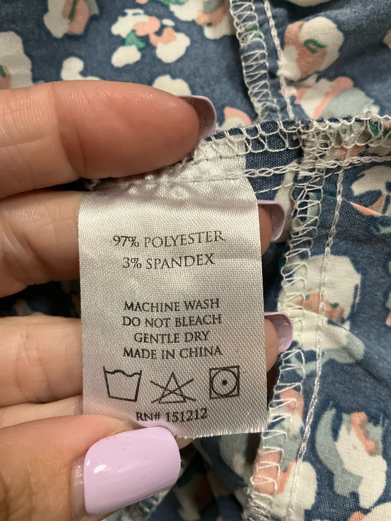 Michelle McDowell Floral Tiered Babydoll Dress with Pockets Size Large