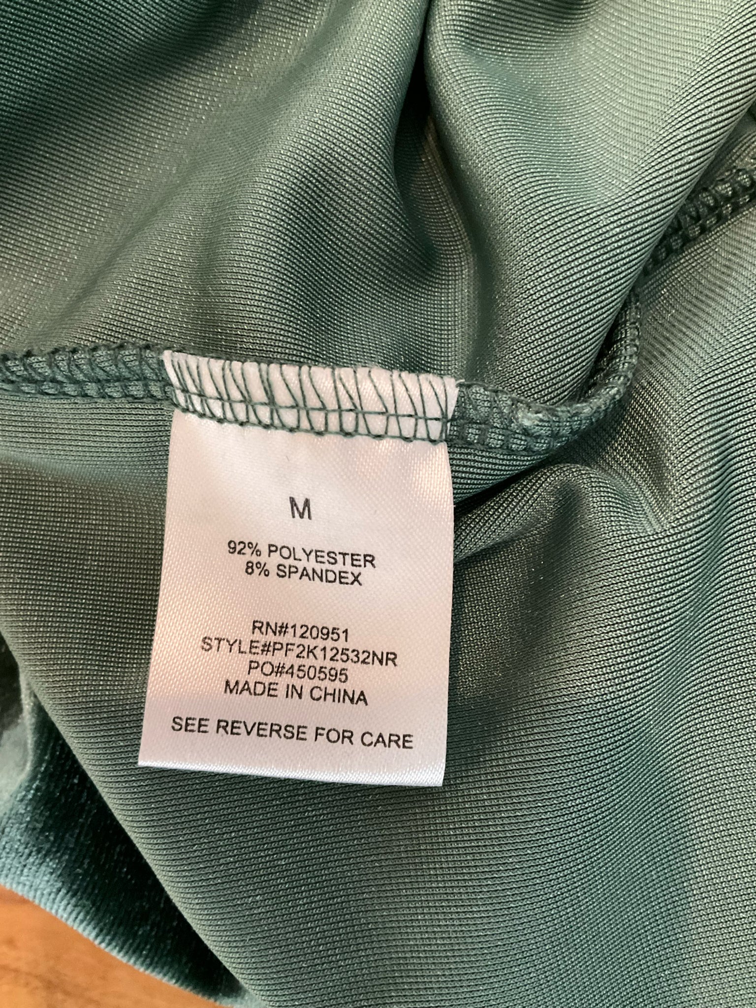 Pink Rose Green Velvet Mock Neck Sleeveless Tank Top Size M NWT
