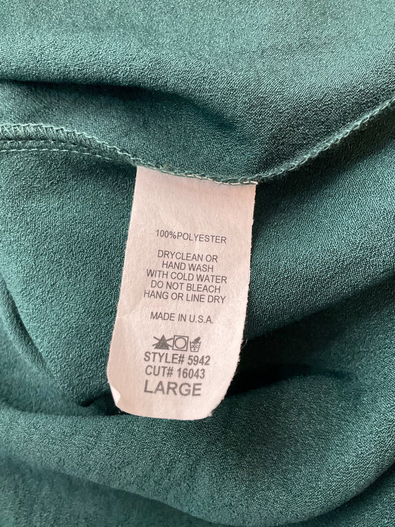 Entro Green Solid Pre-Owned Ladies Top -  Size One Size Fits Most