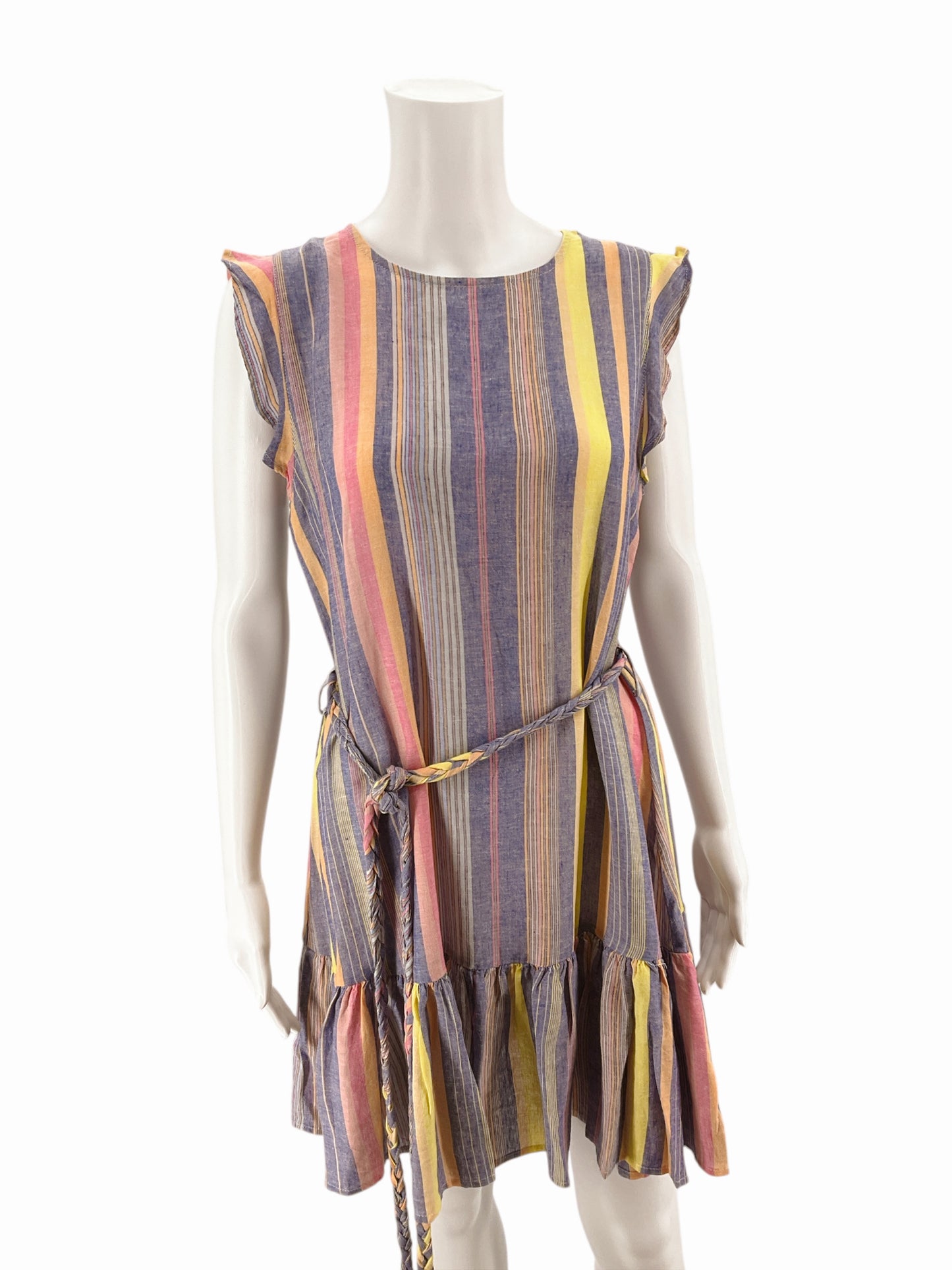 Marine Layer Blue/Pink/Yellow Stripe Dress Size Medium