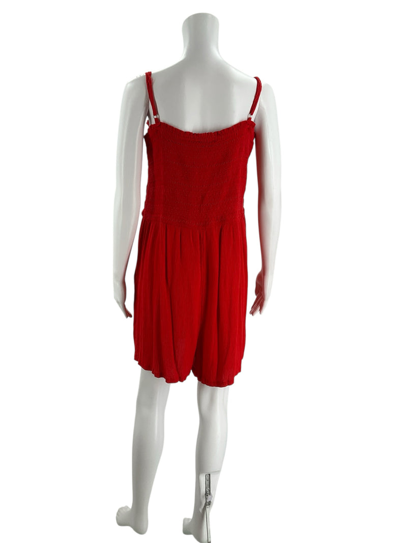 LOFT Red Sleeveless Romper – Size XL, Excellent Pre-Owned - Margaret’s Fine Consignment