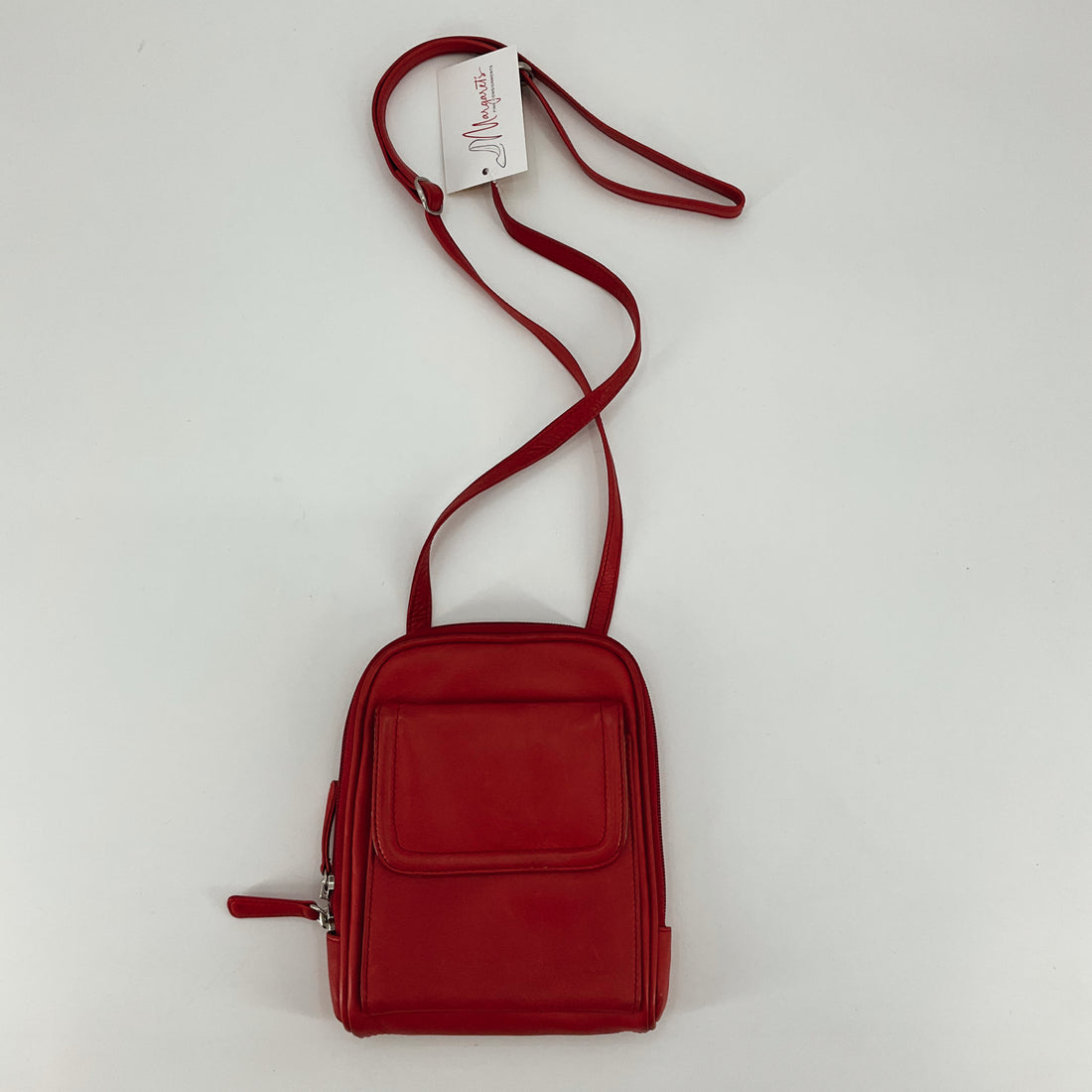 Osgoode Marley Red Solid Pre-Owned Ladies Crossbody Bag