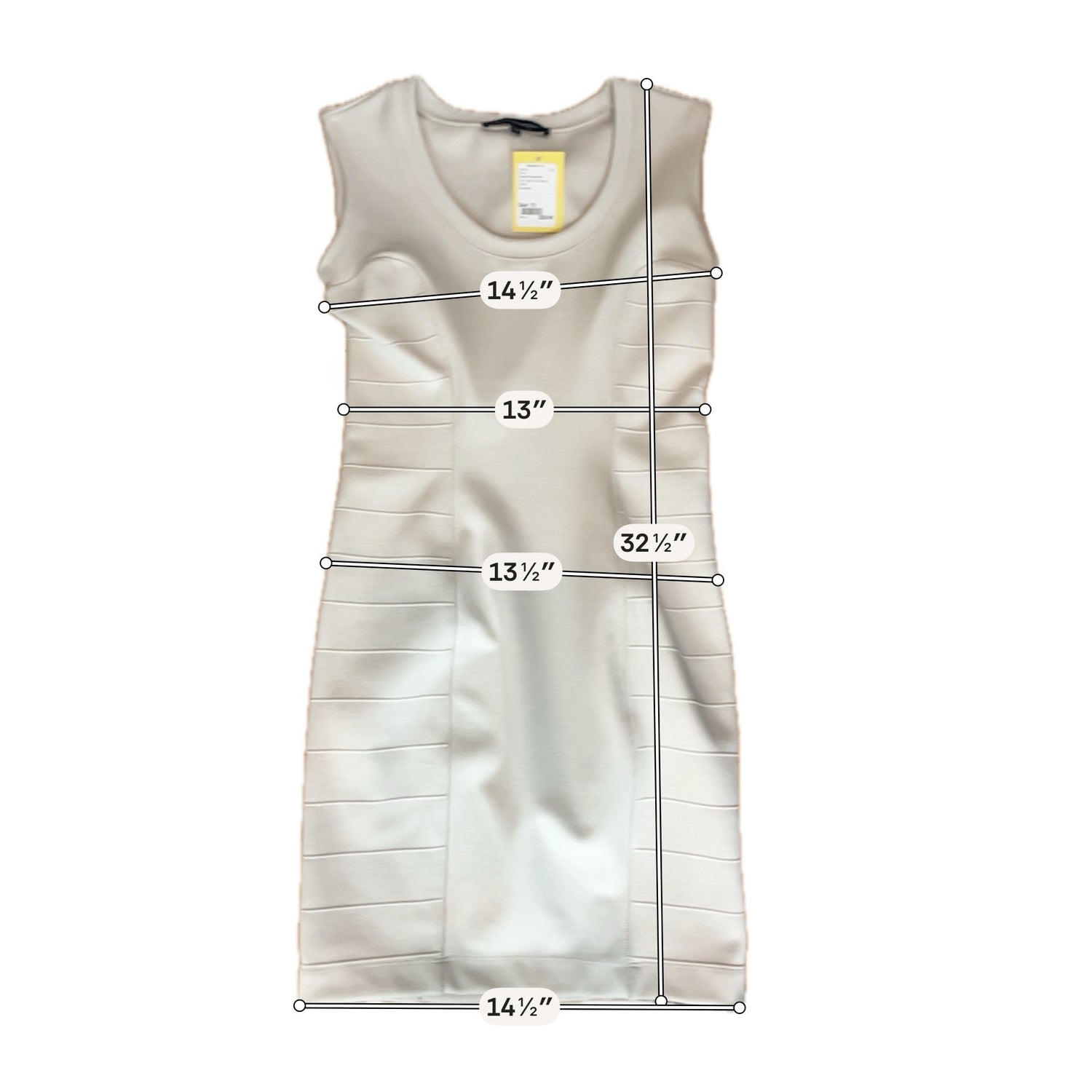 French Connection Spotlight Bandage Bodycon Dress Tan Size 12