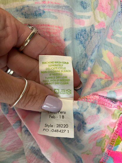 Lilly Pulitzer Nala Soft Shift Dress Turtley Awesome Print Size Small