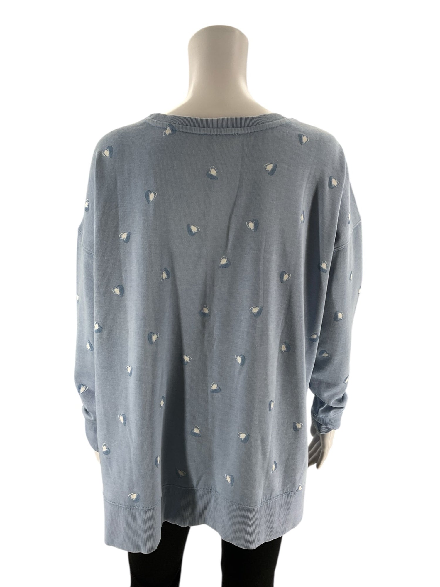 Lucky Brand -  Blue Hearts Pre-Owned Ladies Casual Top - Size M