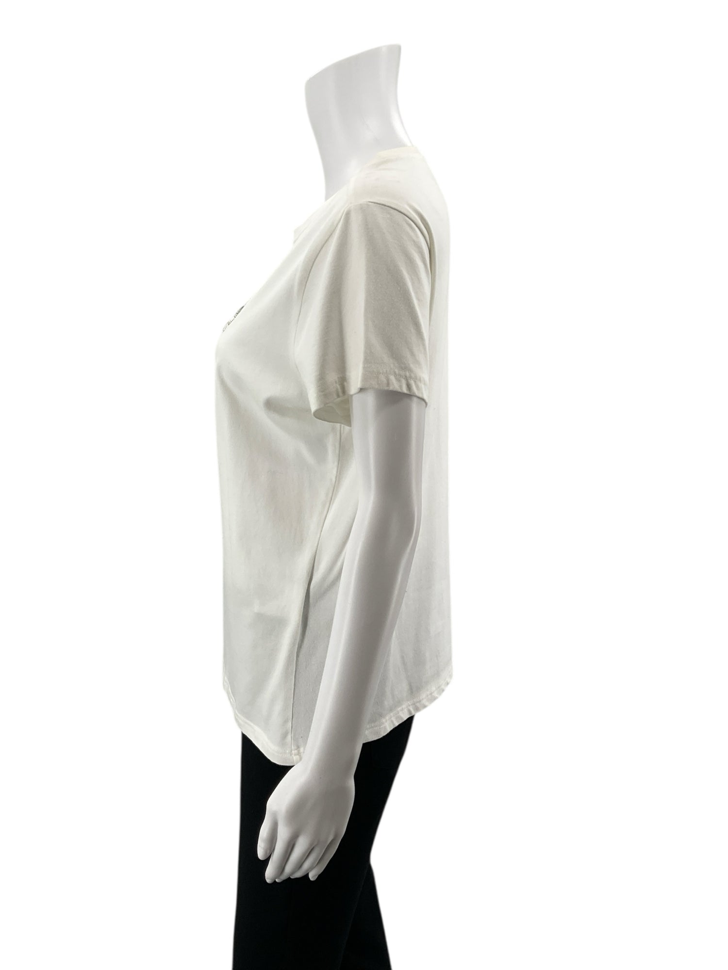 Talbots White Pre-Owned Ladies Top - Size Medium Petite