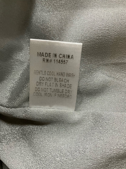 THML Gray Heathered Knit Polo Dress Collared Short Sleeve Size Medium