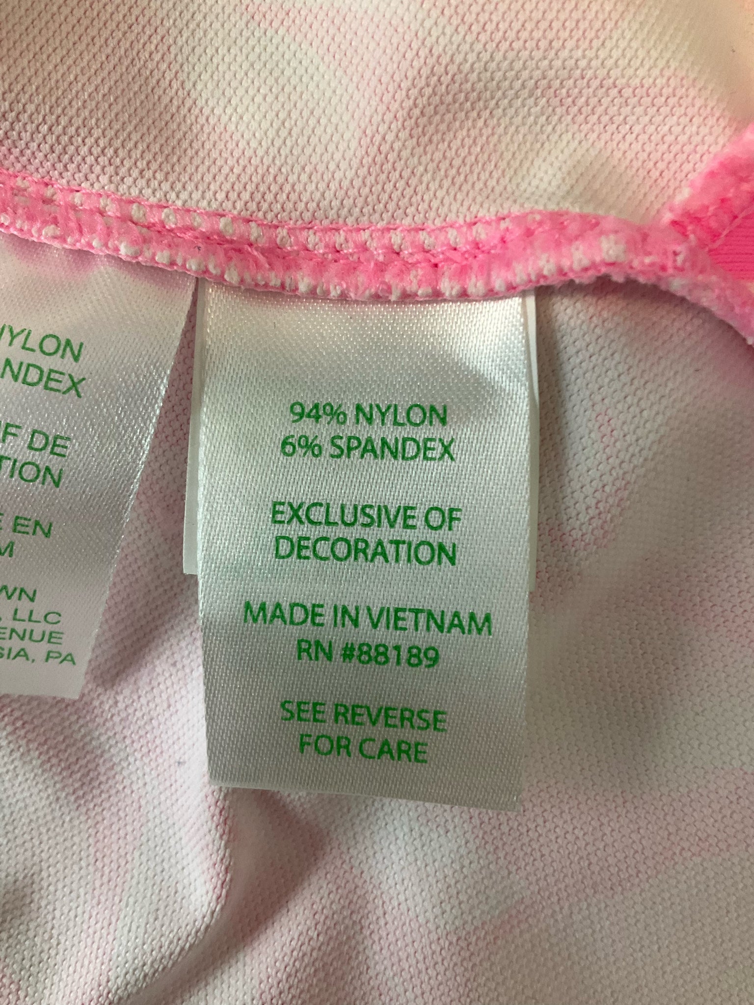 Lilly Pulitzer Chillylilly Marlina Tunic Top Pink White XL