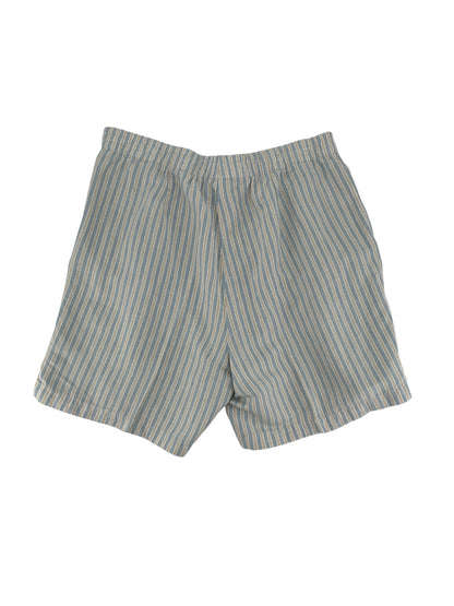 J.Jill Linen-Blend Striped Pull-On Shorts Blue Tan Size Medium