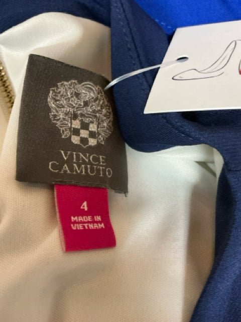 Vince Camuto Painterly Stripe Sheath Dress Blue Pink Size 4 - ONLINE ONLY