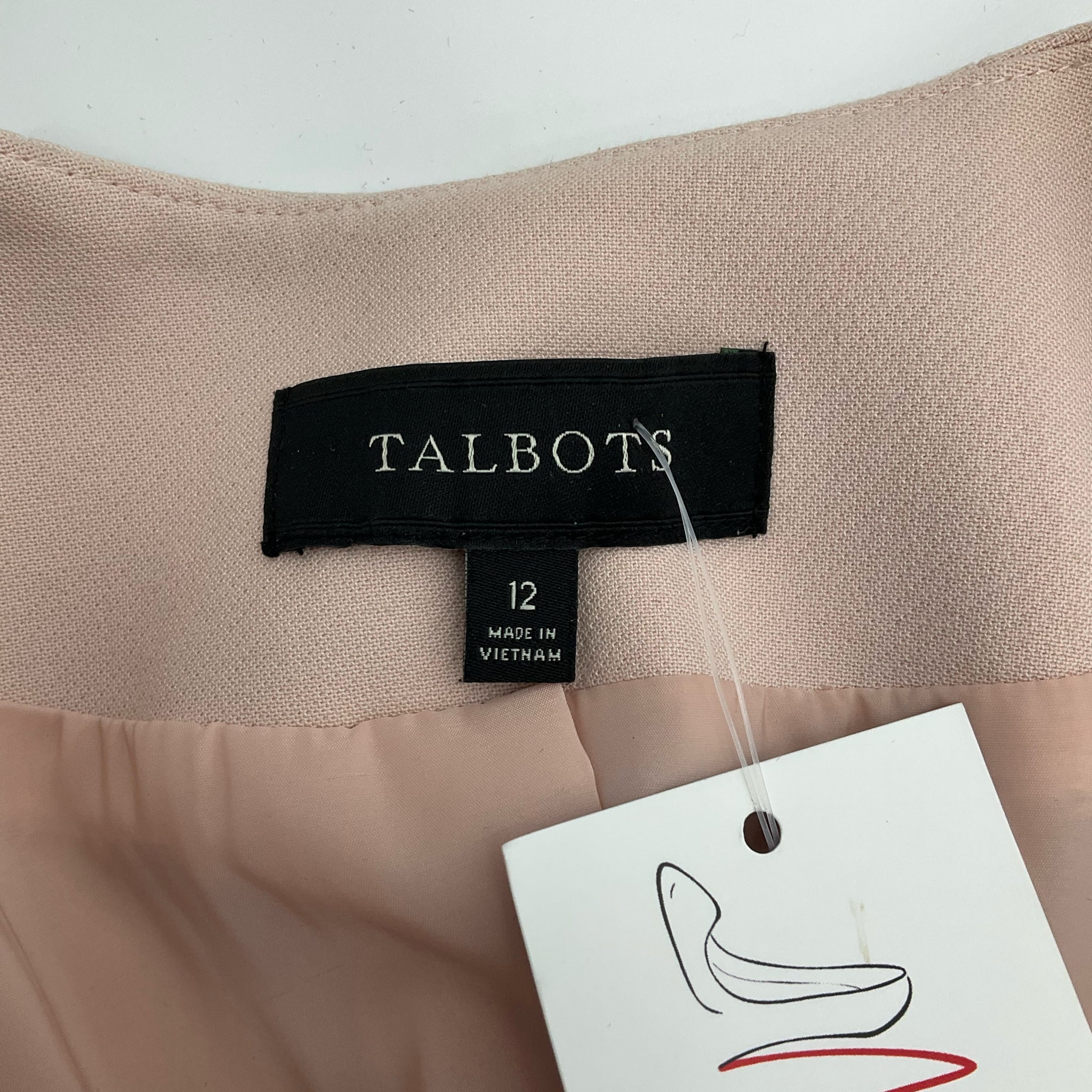 Talbots Blush Solid Jacket Size 12