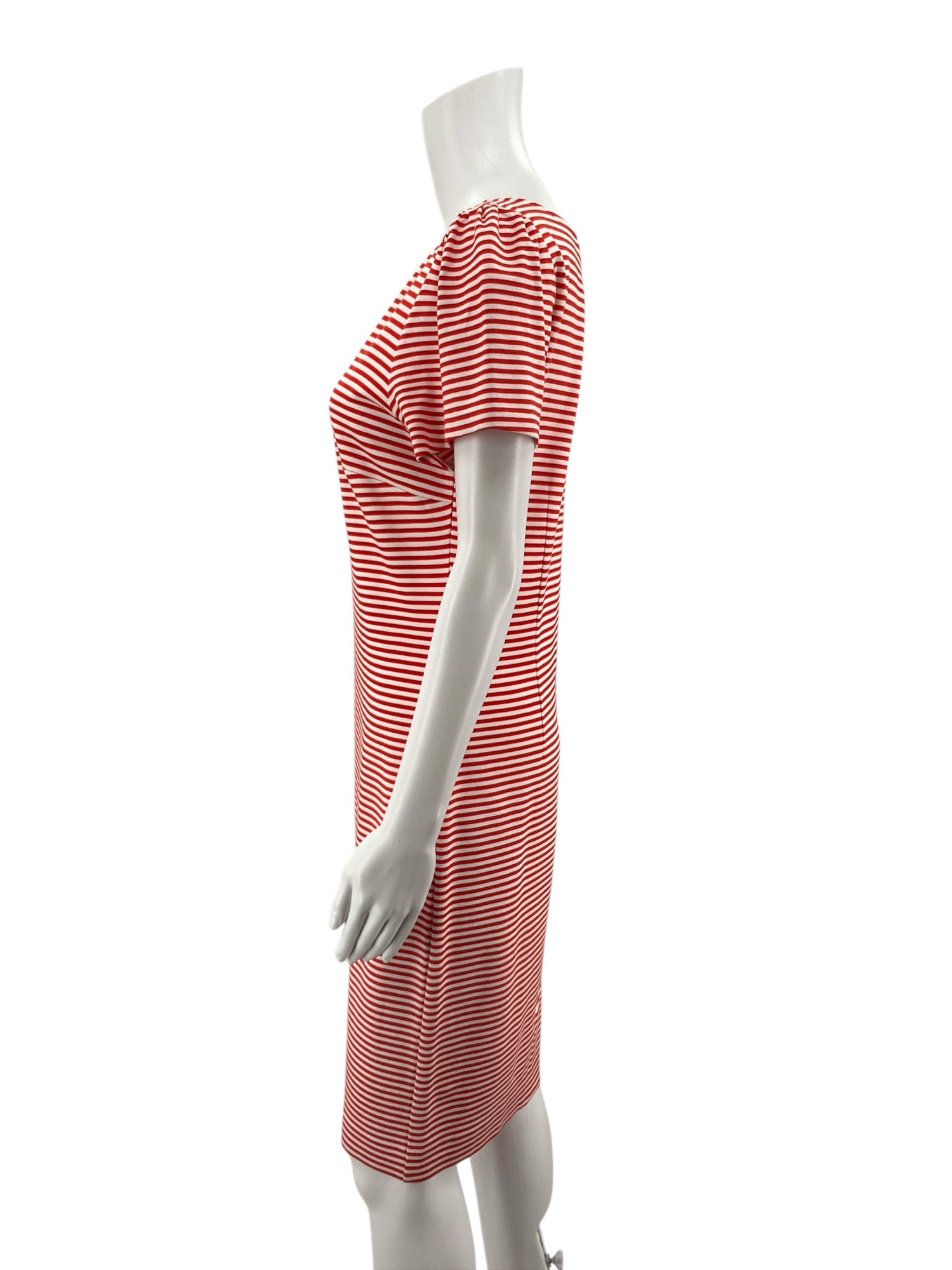 Ann Taylor Red &amp; White Striped Dress – Women’s Size 6 Petite - ONLINE ONLY