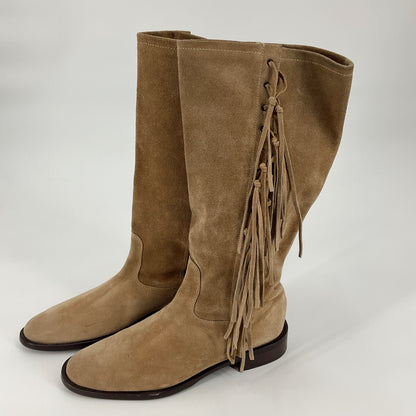 Coach Shoe Size 7 Tan Fringe Consignment Boots - Ladies