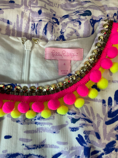 Lilly Pulitzer Kristen Dress One Too Many Print Size 4 - ONLINE ONLY
