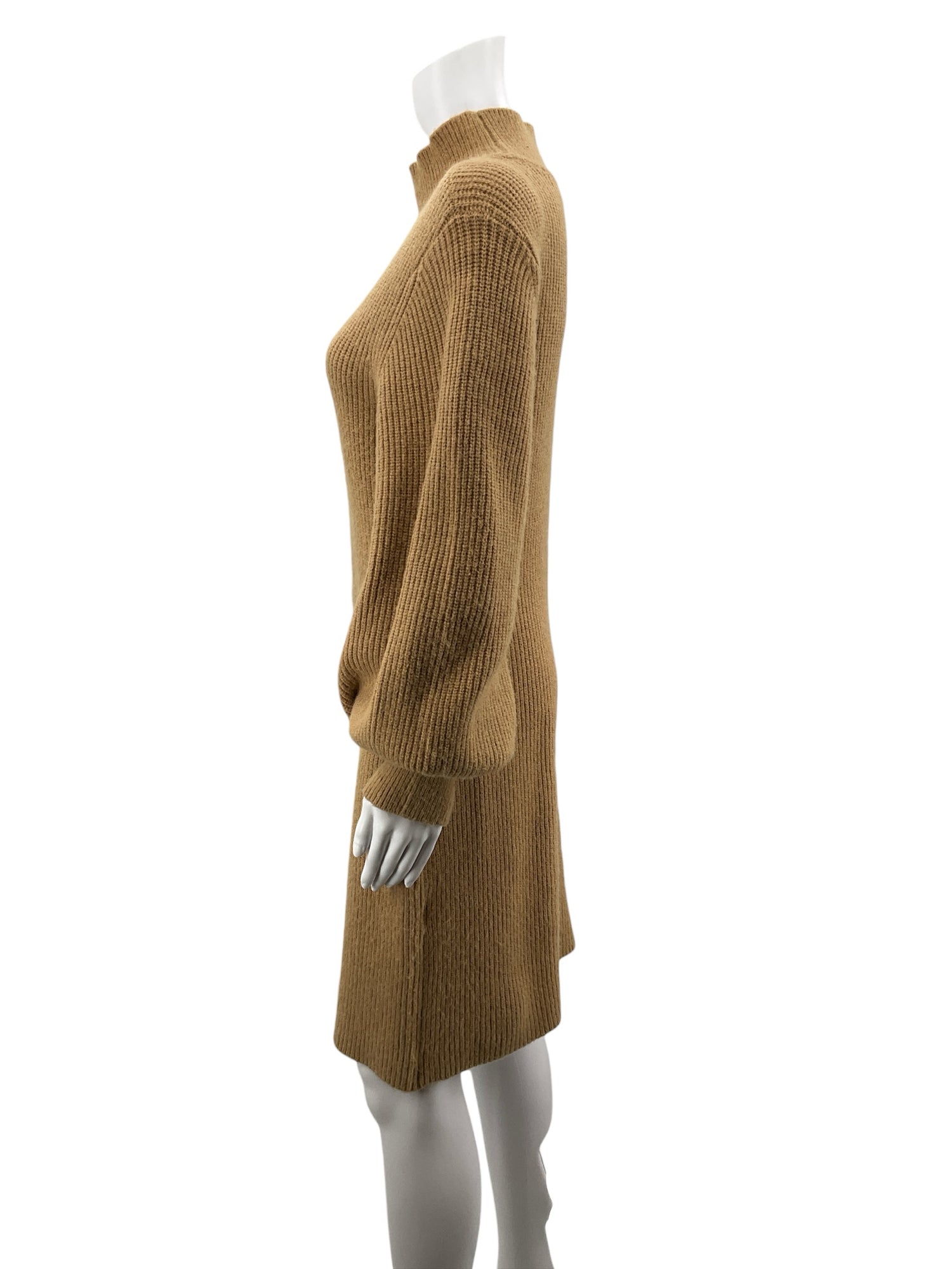 a loves a Tan Solid Pre-Owned Ladies Dress - Size Medium