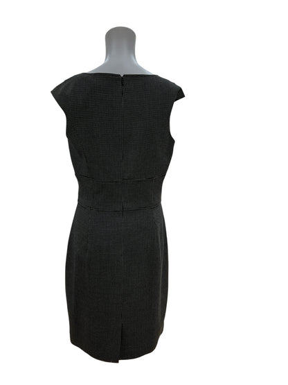 White House Black Market black/white Bodycon Polka Dot Button Sheath Dress Size 6 - Size 6