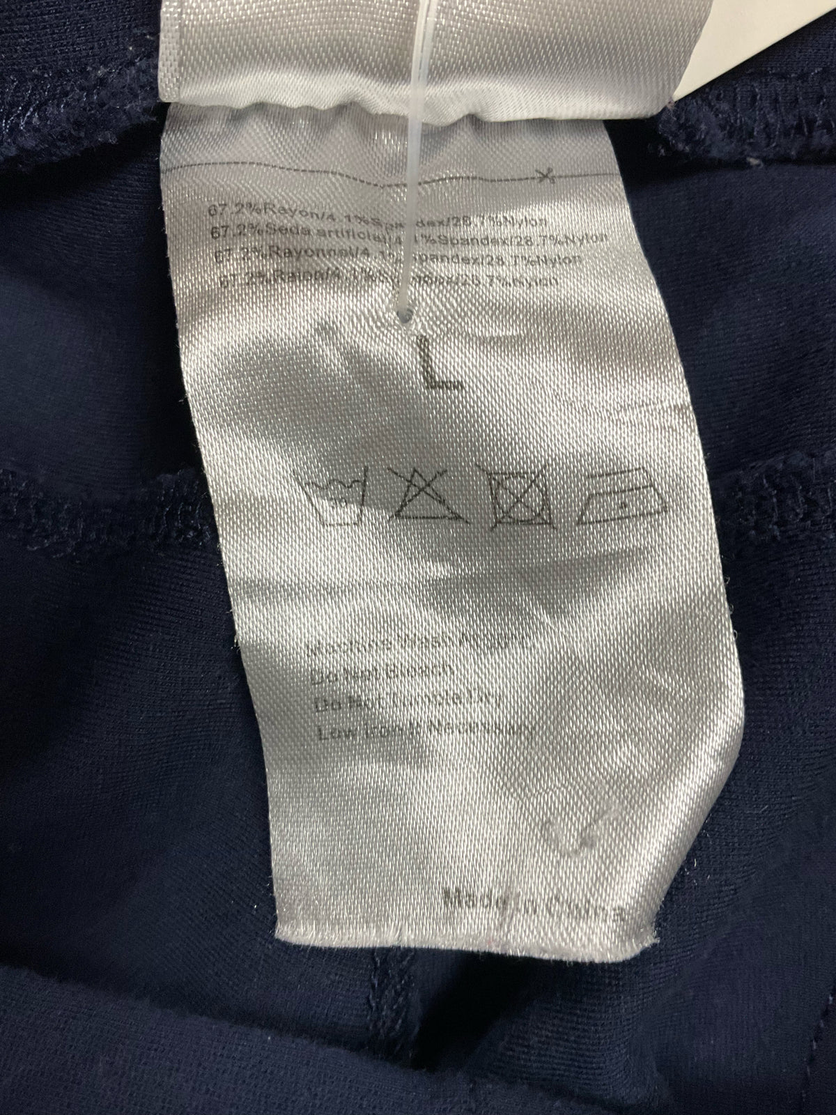 GK® Navy Blue Capri Leggings with Zipper Hem | Size M- ONLINE ONLY
