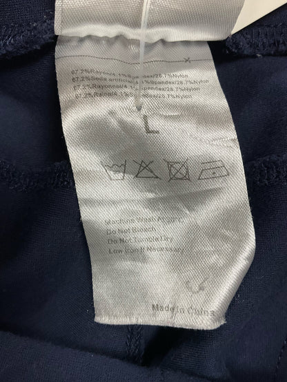 GK® Navy Blue Capri Leggings with Zipper Hem | Size M- ONLINE ONLY