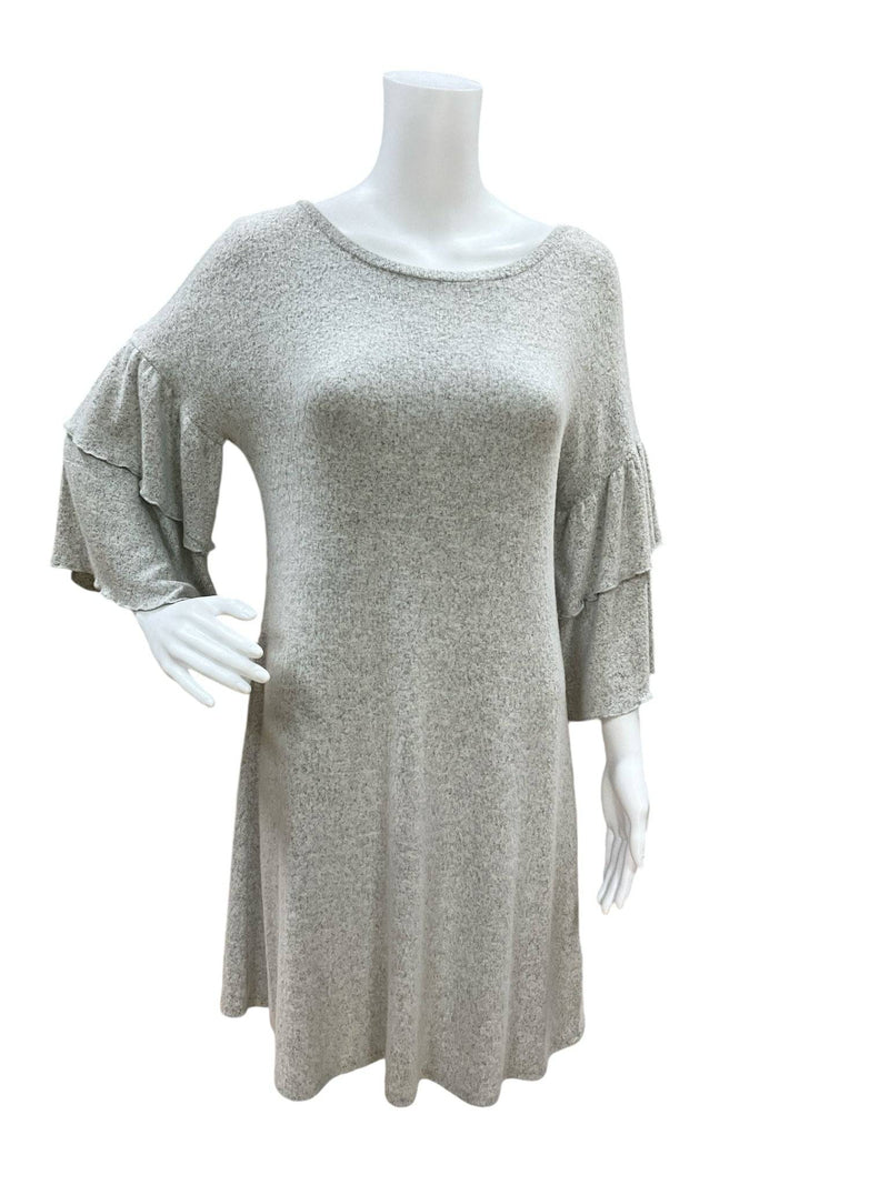 Cupio Gray Heathered Ladies Pre-Owned Dress - Size Small - Margaret’s Fine Consignment