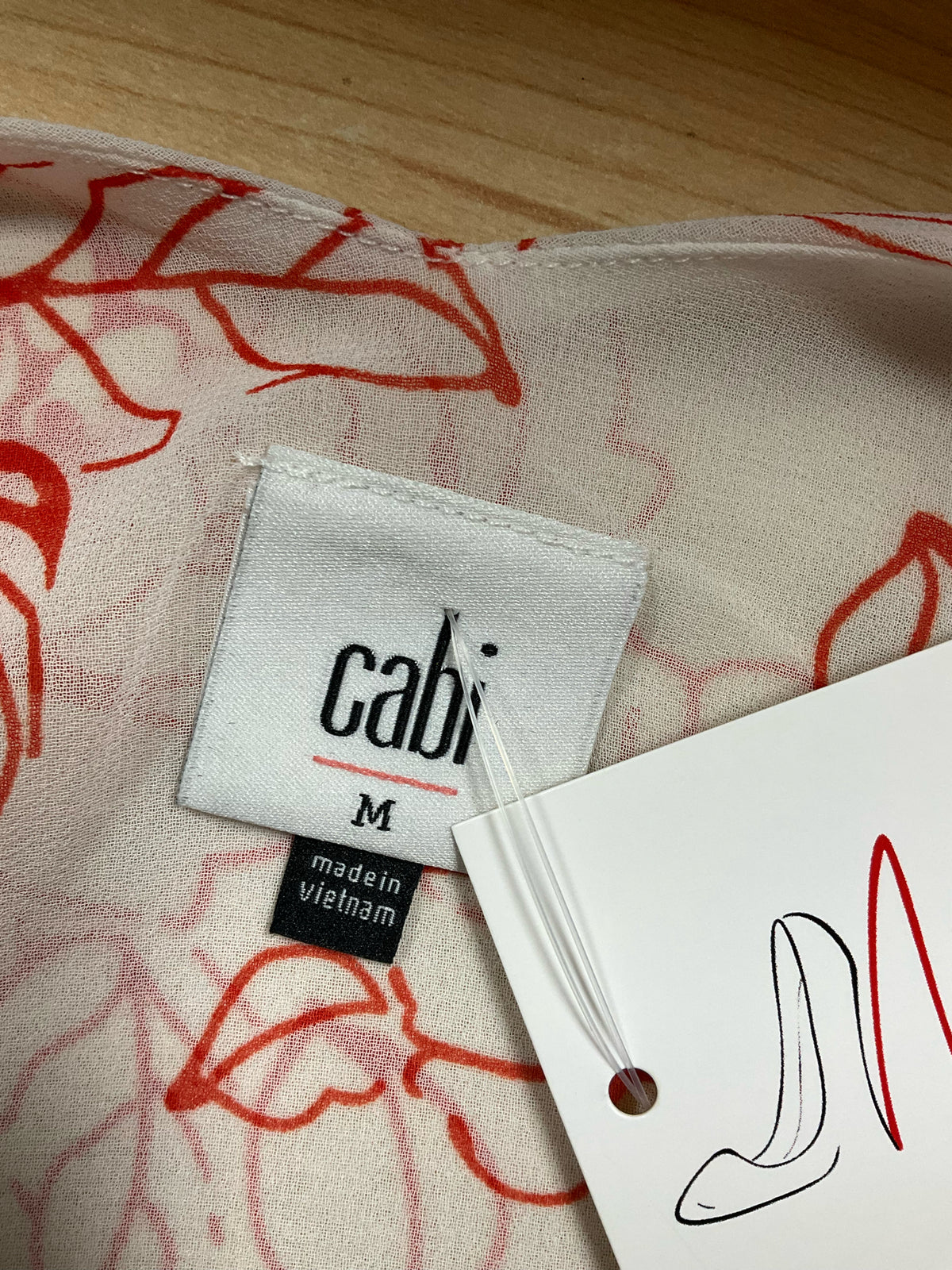 Cabi Sunkissed Cami Floral V-Neck Tank Top Size Medium