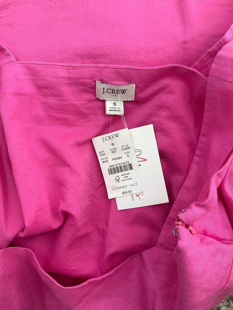 J Crew Pink Solid Pre-Owned Ladies New With Tags Top - Size Small