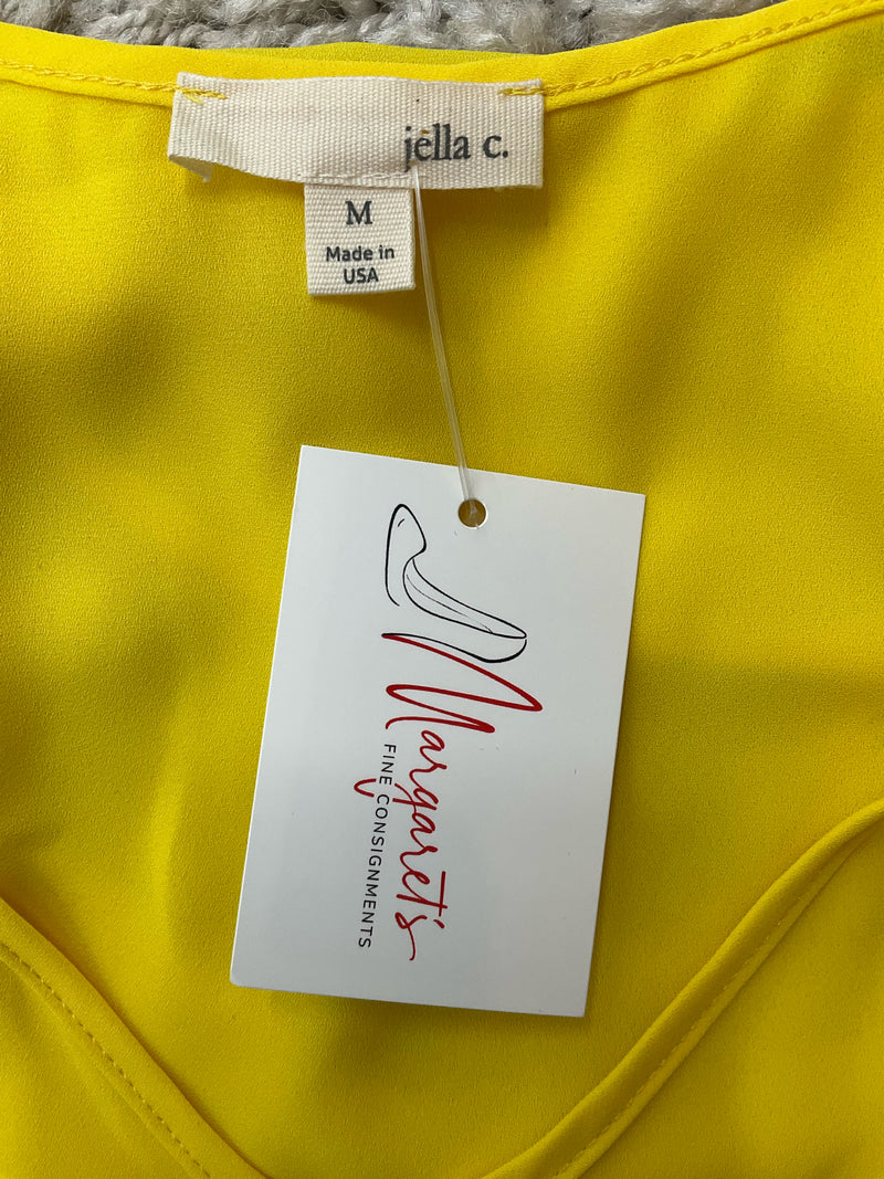 Jella C Yellow Solid Pre-Owned Ladies Top - Size Medium