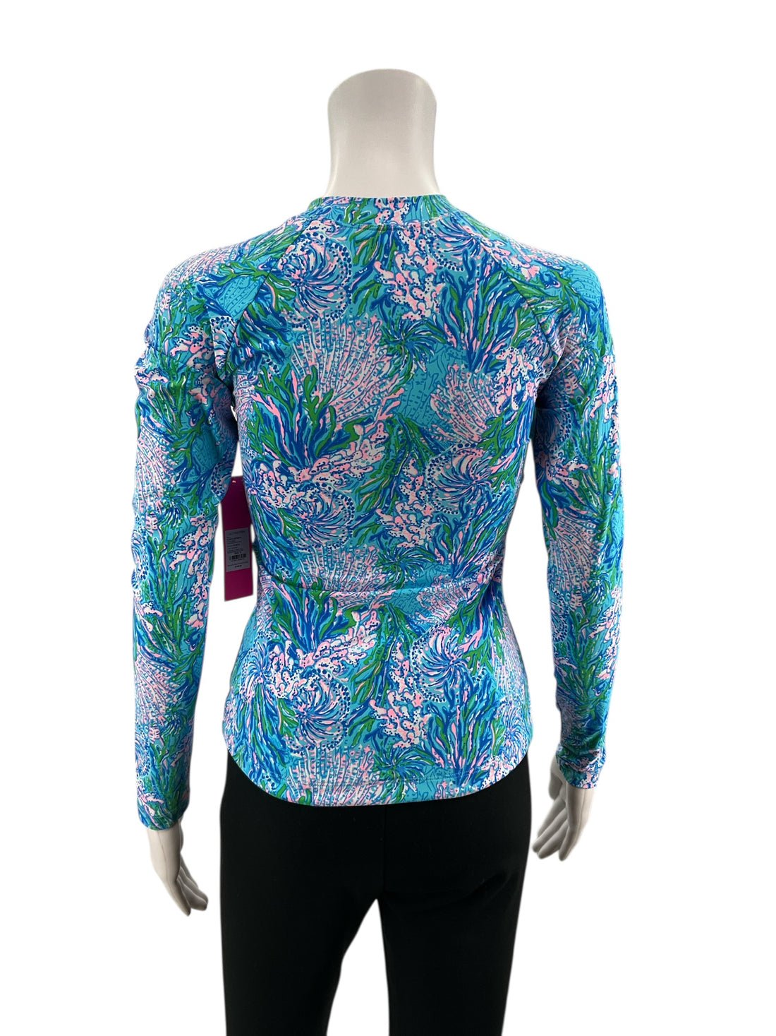 Lilly Pulitzer Multi Tropical Pre-Owned Ladies Casual Top - Size 4