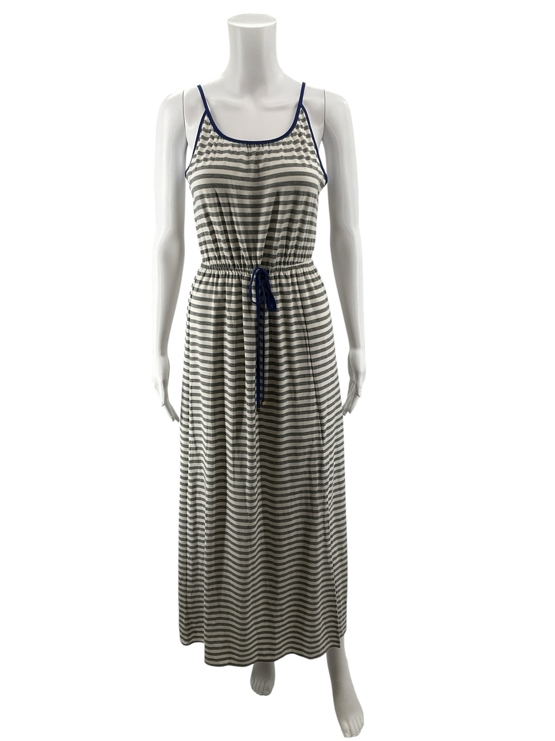 THML Striped Knit Maxi Dress with Drawstring Waist Size XS NWT