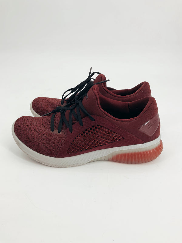 Asics Maroon Logo Pre-Owned Ladies Sneakers - Size 8.5