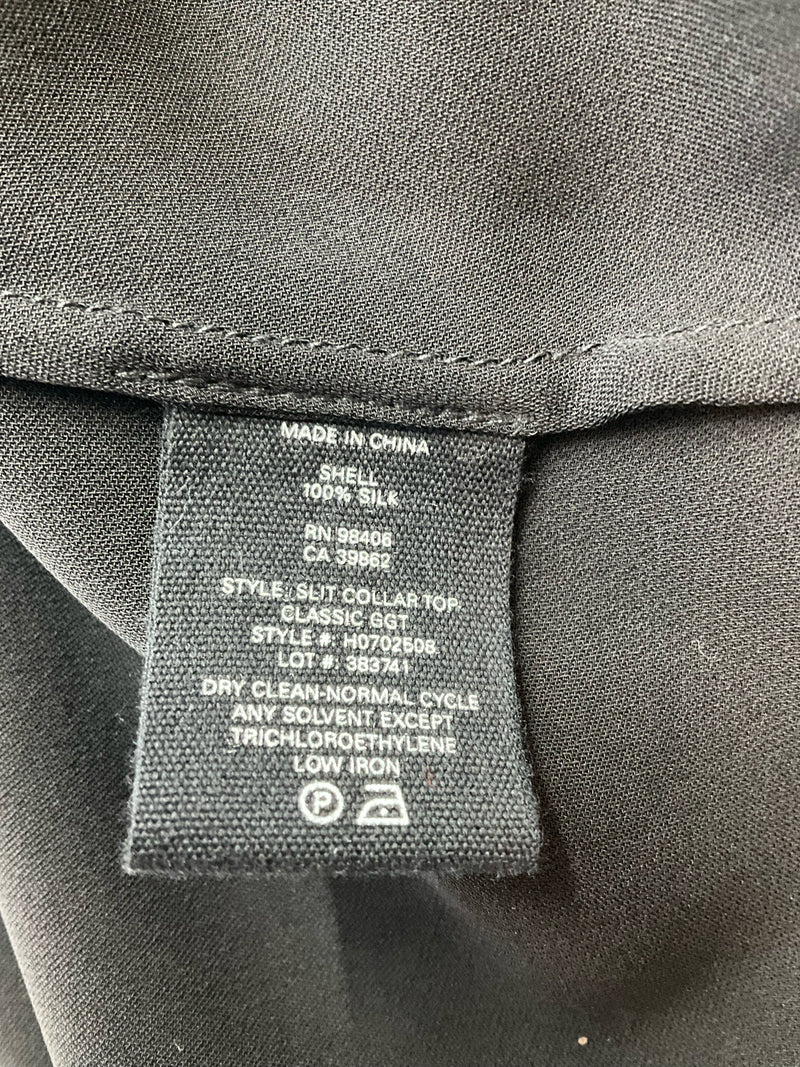 Theory Black Solid Pre-Owned Ladies New With Tags Top - Size Small